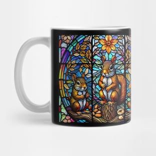 Squirrels on glass Mug